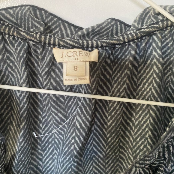 Jcrew size8 blouse black white print excellent condition - Picture 4 of 5